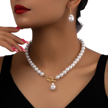 Ευρωπαϊκό και αμερικανικό διασυνοριακό νέο κολιέ μενταγιόν από απομίμηση μπαρόκ μαργαριταριού, εξαιρετικό και κομψό κολιέ, μοντέρνο κόσμημα για γυναίκες