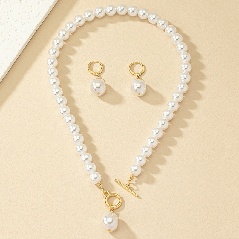 Europos ir Amerikos tarpvalstybinis naujas baroko stiliaus perlų pakabukas-vėrinys, išskirtinis ir elegantiškas vėrinys, madingi papuošalai moterims.