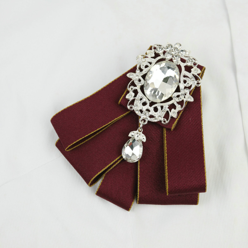 Атмосферни звезди Същият стил Японска мода Инкрустирана с диаманти Личност Ниша Папионка Сценично моделиране Абитуриентска снимка Панделка