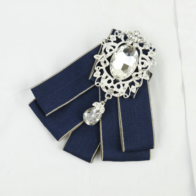 Атмосферни звезди Същият стил Японска мода Инкрустирана с диаманти Личност Ниша Папионка Сценично моделиране Абитуриентска снимка Панделка