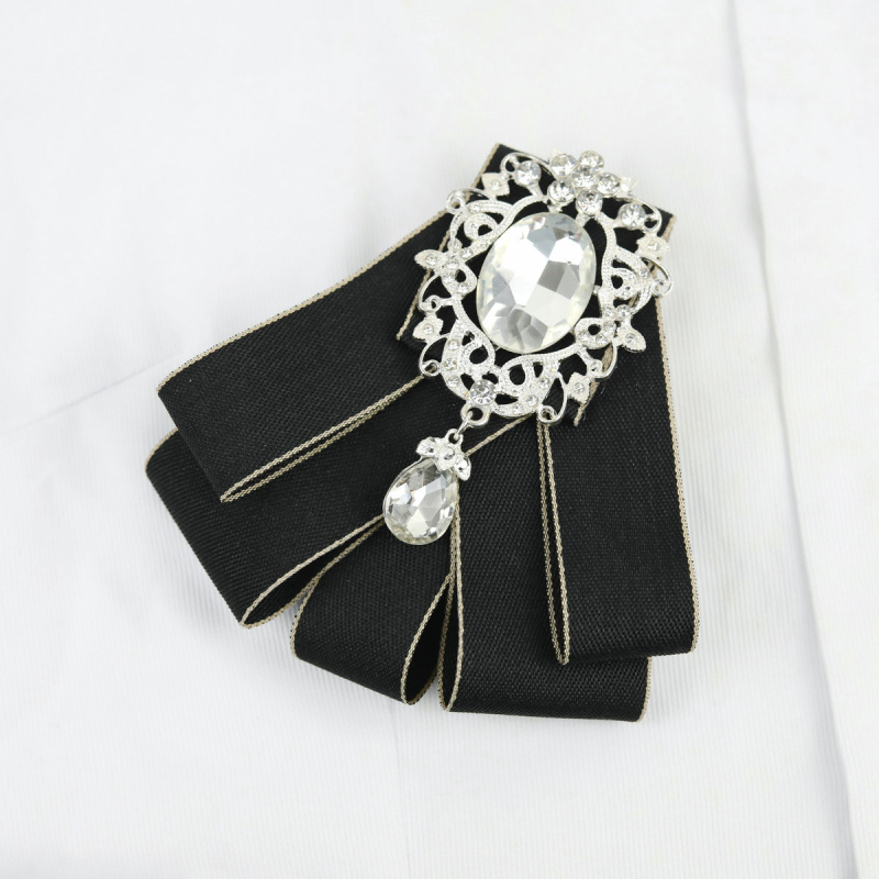 Атмосферни звезди Същият стил Японска мода Инкрустирана с диаманти Личност Ниша Папионка Сценично моделиране Абитуриентска снимка Панделка