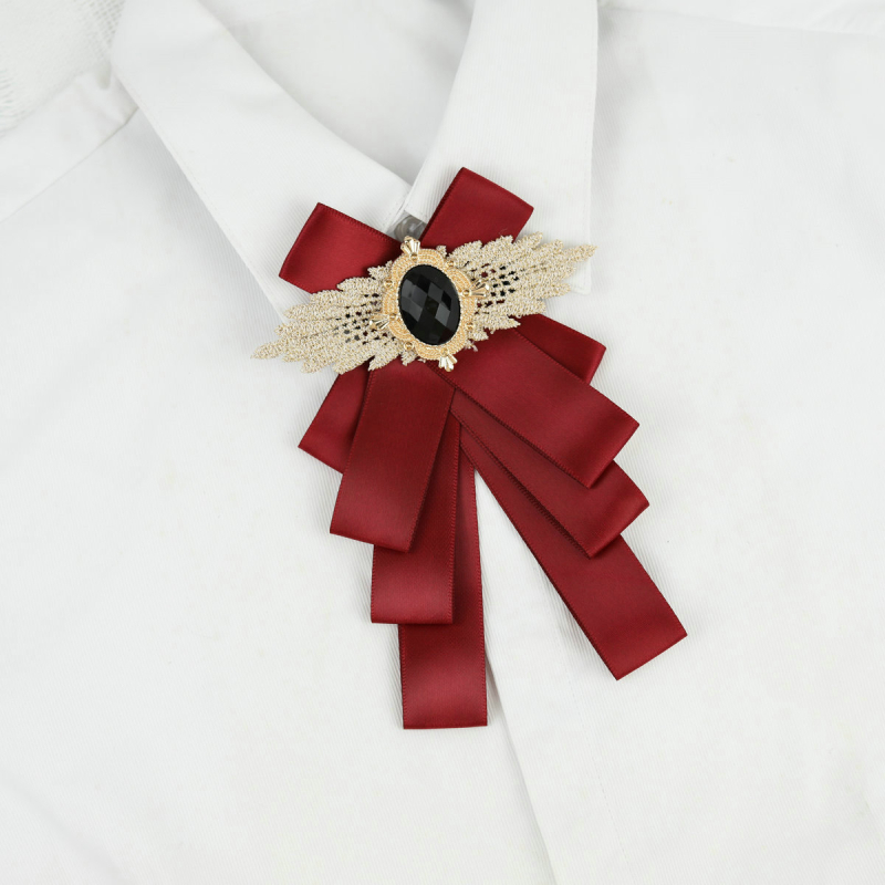 Атмосферни звезди Същият стил Японска мода Инкрустирана с диаманти Личност Ниша Папионка Сценично моделиране Абитуриентска снимка Панделка