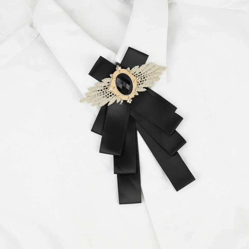 Атмосферни звезди Същият стил Японска мода Инкрустирана с диаманти Личност Ниша Папионка Сценично моделиране Абитуриентска снимка Панделка