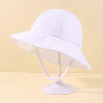 Pălărie de pescar pentru copii, culoare solidă, casual, cu toate asortațiile, din fabrică, în stoc, cu protecție solară, respirabilă, pentru bebeluși, băieți și fete