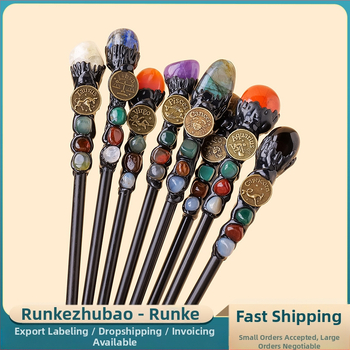 Tarpvalstybinis natūralus krištolas originalus akmuo dvylika žvaigždynų stebuklingos lazdelės krištolo elementas originalus akmuo magiškas skeptras rekvizitai didmeninė prekyba