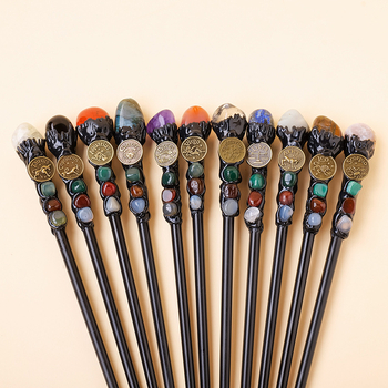 Tarpvalstybinis natūralus krištolas originalus akmuo dvylika žvaigždynų stebuklingos lazdelės krištolo elementas originalus akmuo magiškas skeptras rekvizitai didmeninė prekyba