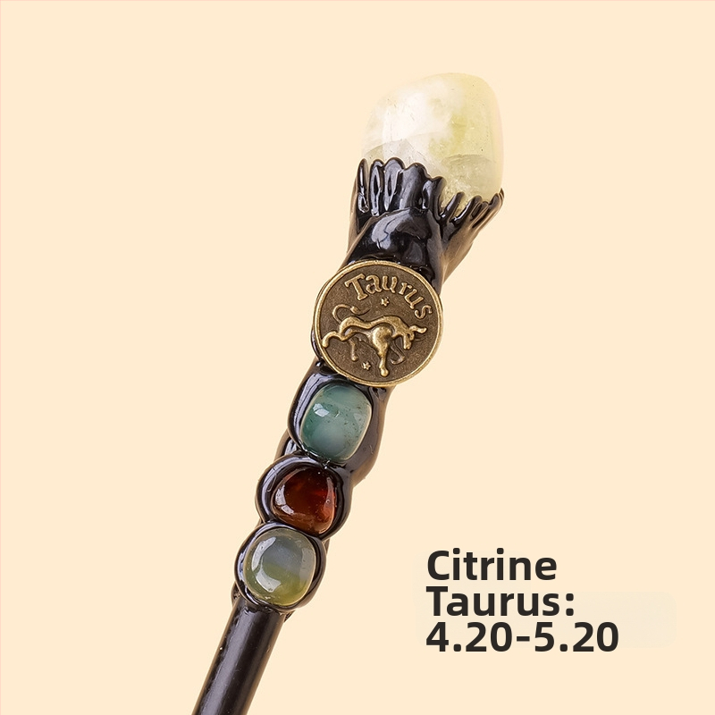 Tarpvalstybinis natūralus krištolas originalus akmuo dvylika žvaigždynų stebuklingos lazdelės krištolo elementas originalus akmuo magiškas skeptras rekvizitai didmeninė prekyba