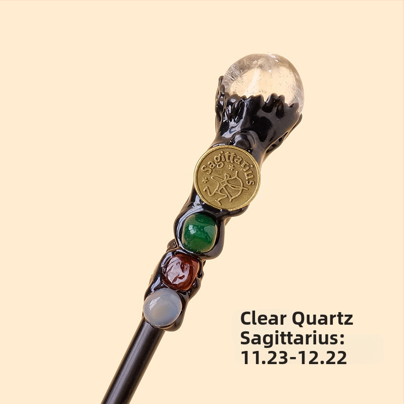 Tarpvalstybinis natūralus krištolas originalus akmuo dvylika žvaigždynų stebuklingos lazdelės krištolo elementas originalus akmuo magiškas skeptras rekvizitai didmeninė prekyba