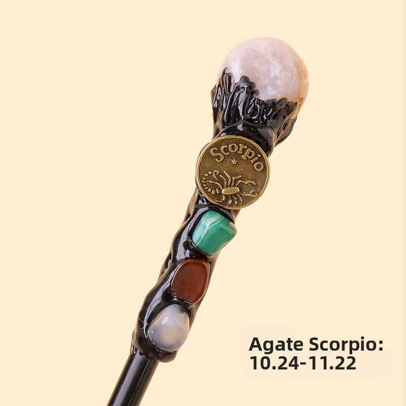 Tarpvalstybinis natūralus krištolas originalus akmuo dvylika žvaigždynų stebuklingos lazdelės krištolo elementas originalus akmuo magiškas skeptras rekvizitai didmeninė prekyba