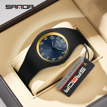 Sanda Brand Hot Quartz Watch Αδιάβροχο Απλό Στρογγυλό Φοιτητικό Ρολό Δοκιμής Διαθέσιμο Φωτεινό Παιδικό Ρολόι