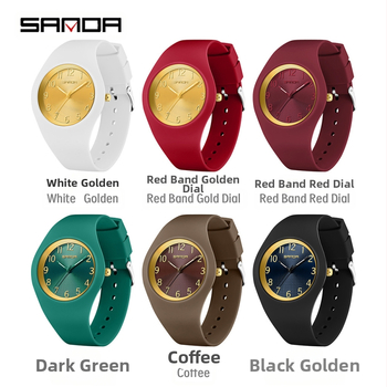 Sanda Brand Hot Quartz Watch Αδιάβροχο Απλό Στρογγυλό Φοιτητικό Ρολό Δοκιμής Διαθέσιμο Φωτεινό Παιδικό Ρολόι