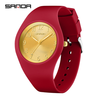 Sanda Brand Hot Quartz Watch Αδιάβροχο Απλό Στρογγυλό Φοιτητικό Ρολό Δοκιμής Διαθέσιμο Φωτεινό Παιδικό Ρολόι