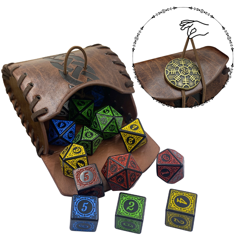 Viduramžių maža kvadratinė rankinė, skandinaviško vikingų stiliaus, vintažinio COSPLAY atributika, „Amazon TEMU Cross Border“.