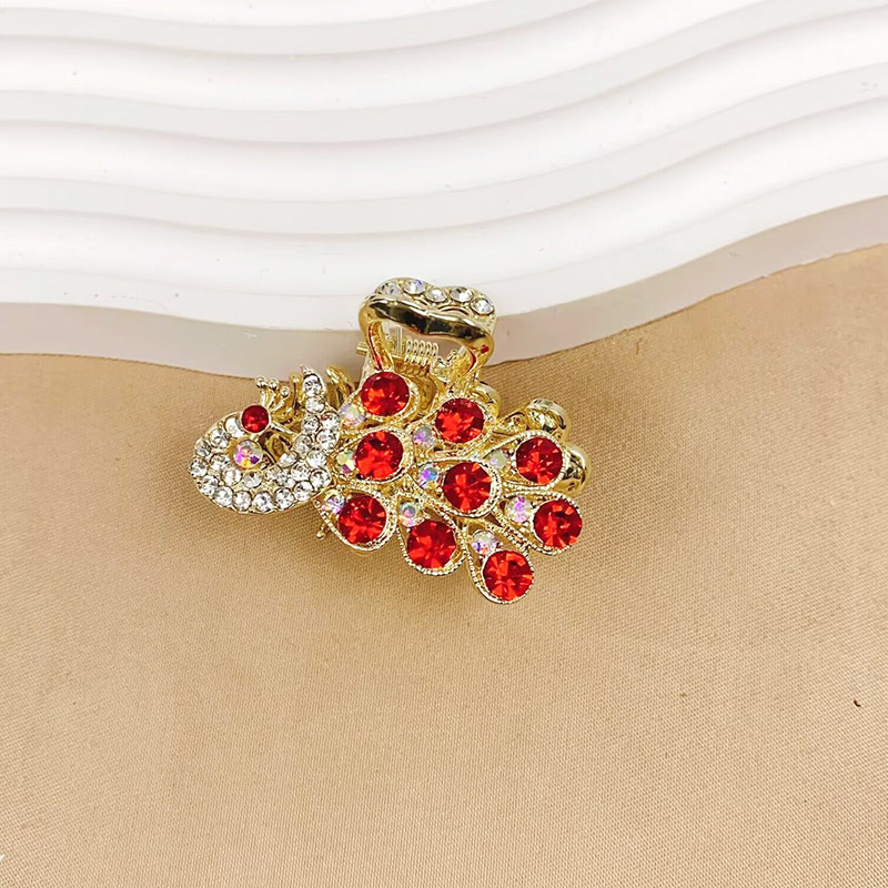 Nauja kiniško stiliaus nacionalinio stiliaus moteriška didelė senovinio stiliaus plaukų segtukas su kutais nugarėlėje, aukštos kokybės fu personažo veido kaukė su ryklio segtuku