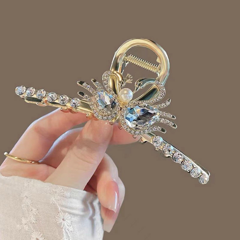 Nauja kiniško stiliaus nacionalinio stiliaus moteriška didelė senovinio stiliaus plaukų segtukas su kutais nugarėlėje, aukštos kokybės fu personažo veido kaukė su ryklio segtuku