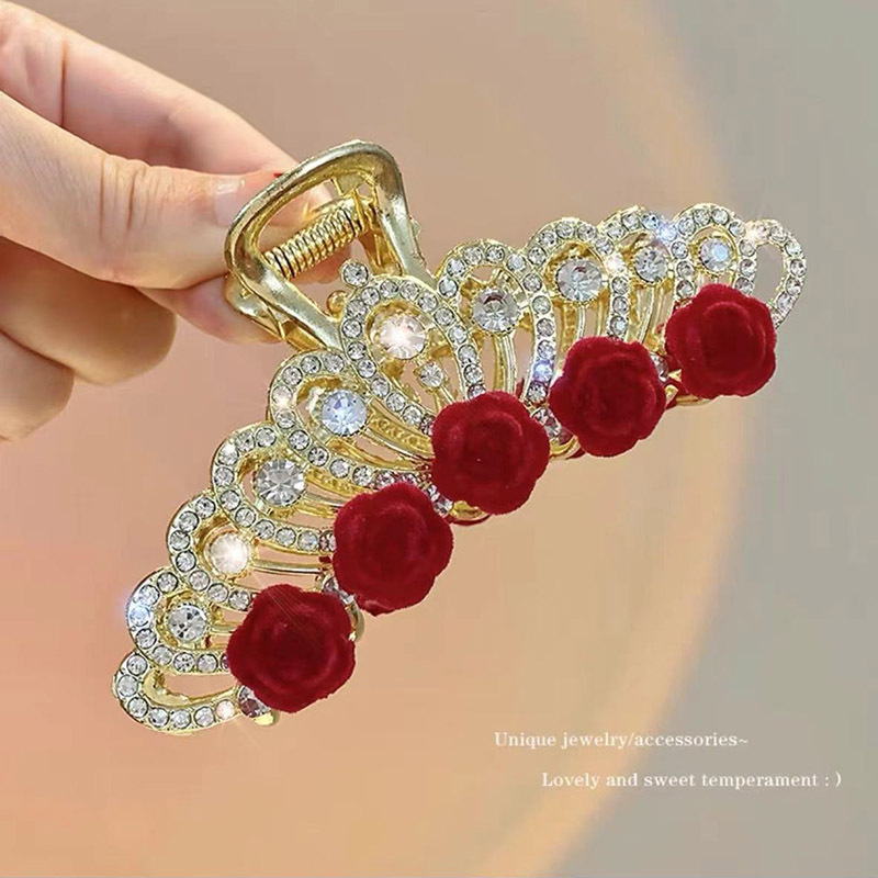 Nauja kiniško stiliaus nacionalinio stiliaus moteriška didelė senovinio stiliaus plaukų segtukas su kutais nugarėlėje, aukštos kokybės fu personažo veido kaukė su ryklio segtuku