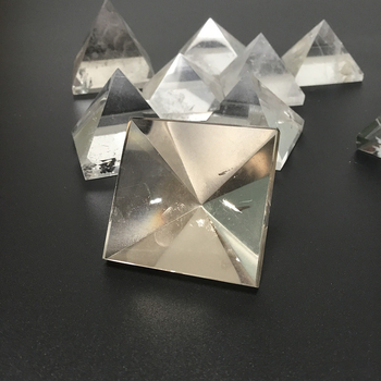 Natūralaus balto krištolo piramidės papuošalai, neapdoroto akmens poliruoti krištolo papuošalai, amatų gamyklos tiesioginiai pardavimai
