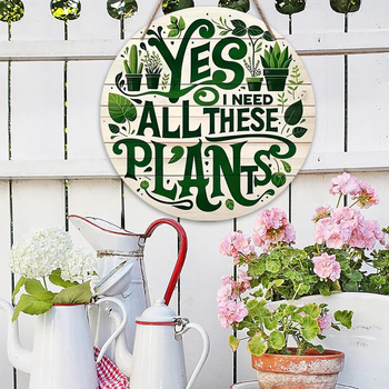 Дървена табела за добре дошли на склад за декорация на веранда, табела за ентусиасти на зелени растения, табела за домашен декор, градинска табела