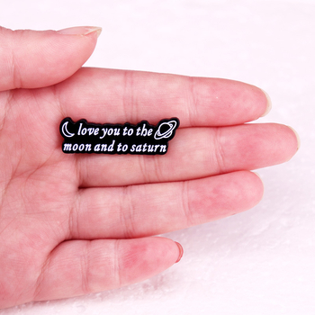 Te iubesc până la Lună și Saturn broșă confesiune îndrăgostiți prietena fanilor mucegăiți cadou emblema Taylor Swift