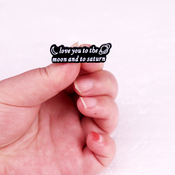 Te iubesc până la Lună și Saturn broșă confesiune îndrăgostiți prietena fanilor mucegăiți cadou emblema Taylor Swift