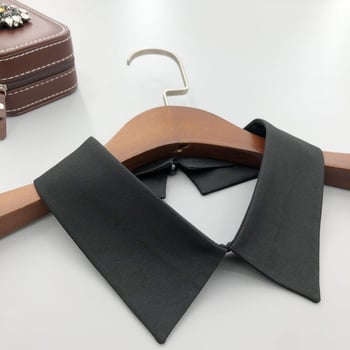 Îmbrăcăminte de lucru clasică alb-negru, guler mic, culoare pură, stil simplu, accesorii de îmbrăcăminte, accesorii versatile, îmbrăcăminte pentru bărbați și femei, guler fals