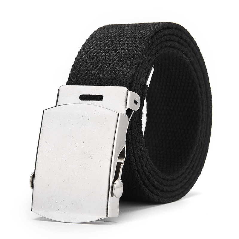 Opasok na pánske džínsy, všestranný vintage tkaný plátenný opasok, unisex outdoorový plátenný vintage
