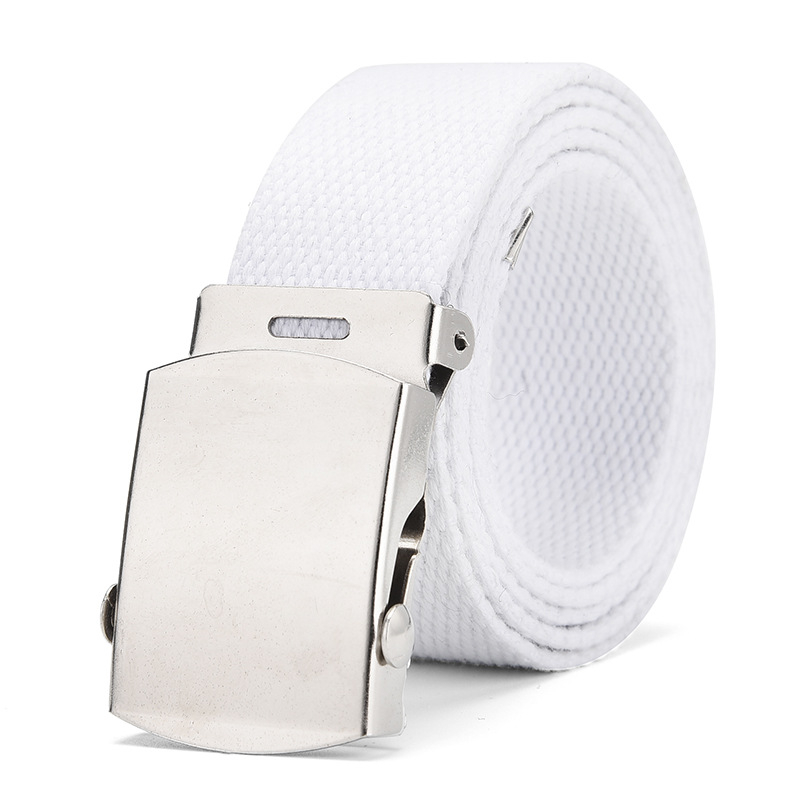 Opasok na pánske džínsy, všestranný vintage tkaný plátenný opasok, unisex outdoorový plátenný vintage