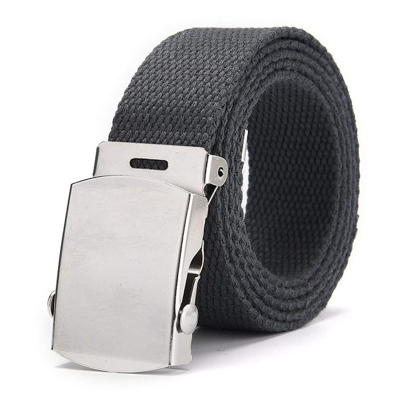 Opasok na pánske džínsy, všestranný vintage tkaný plátenný opasok, unisex outdoorový plátenný vintage