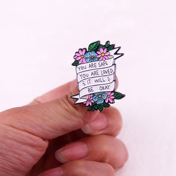 Broșă cu panglică de flori, insignă cadou pentru prieten bun, accesorii