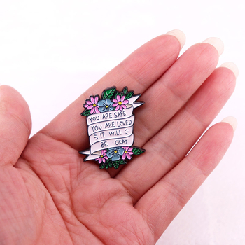 Broșă cu panglică de flori, insignă cadou pentru prieten bun, accesorii