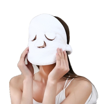 Топла компресираща кърпа за козметичен салон, маска за лице с висяща уши, студена и гореща компресираща кърпа за лице, пълнеща кожата, парена кърпа за лице, маска за лице