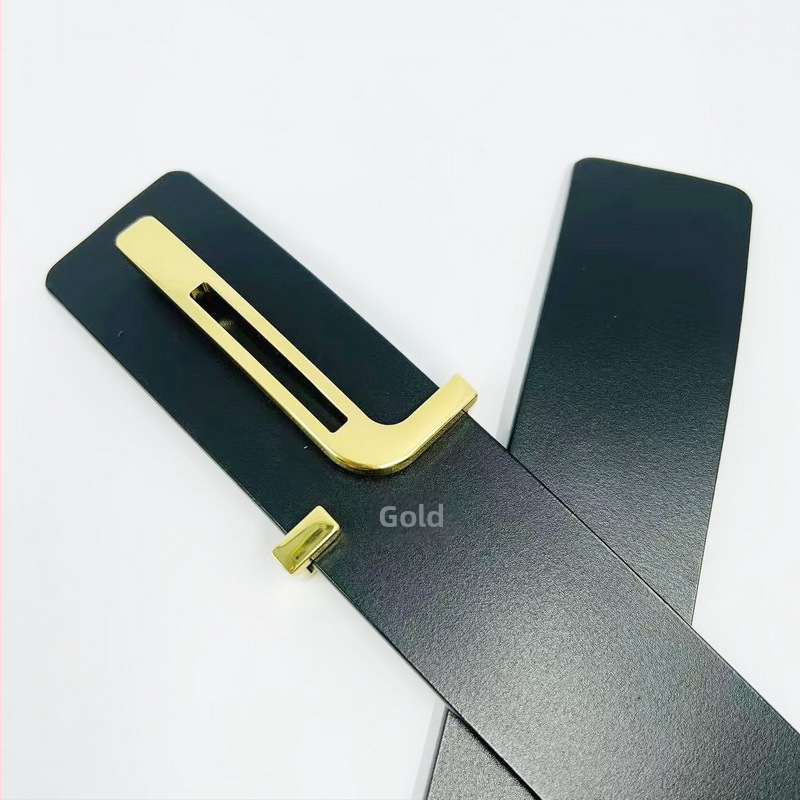 DH tehase otsemüük meeste äri- ja vabaajarõivaste mitmekülgne vööpannal 4,0 cm tsingisulamist sileda plaadiga pandla T-kujuline pandla hulgimüük