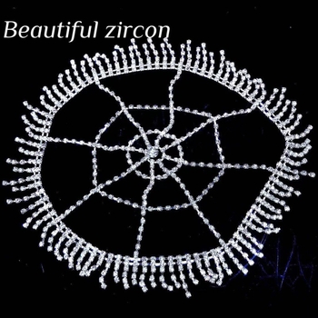 Euroopa ja Ameerika piiriülesed moejuukseaksessuaarid, täisteemantidega isiksuse tutiga rhinestones võrgust peakate, naiste mudel, kõik sobivad moeehted