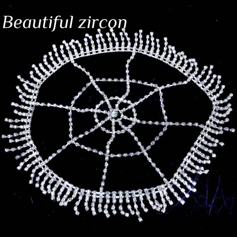 Euroopa ja Ameerika piiriülesed moejuukseaksessuaarid, täisteemantidega isiksuse tutiga rhinestones võrgust peakate, naiste mudel, kõik sobivad moeehted