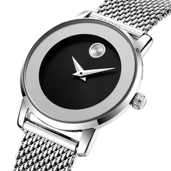 Νέο γυναικείο ρολόι μόδας CHRONOS με υφαντό λουράκι από ατσάλι, εξαιρετικό μικρό ρολόι, γυναικείο casual αδιάβροχο ρολόι