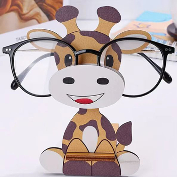 Трансгранична креативна рамка за очила с пингвин и ленивец, дървена стойка за слънчеви очила, декорация за бюро в домашен офис, съхранение