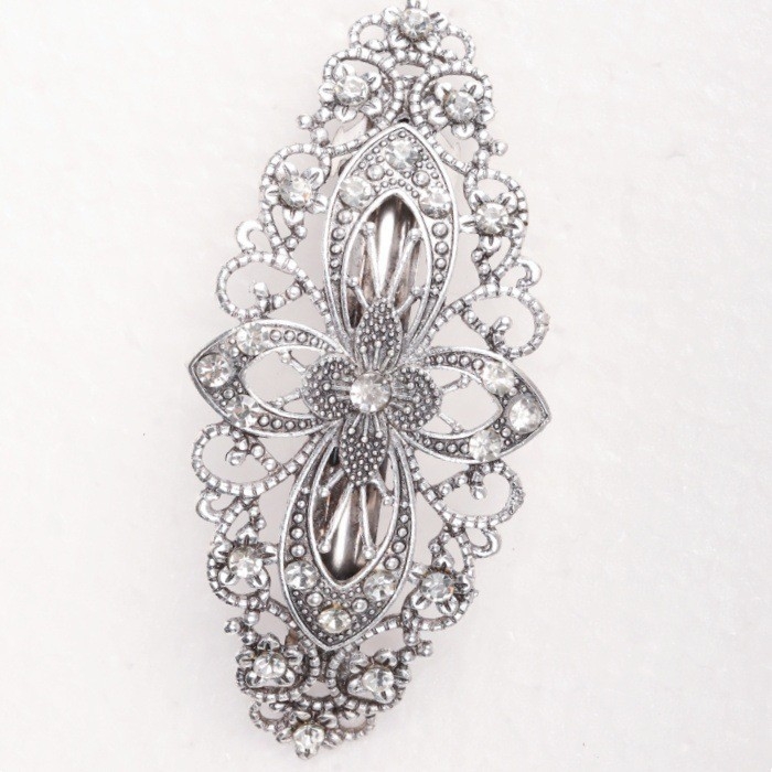 Europski i američki dodaci za kosu, ženski retro cvijet, Amazon mali svježi ukrasi za kosu s cirkonima, proljetna kopča