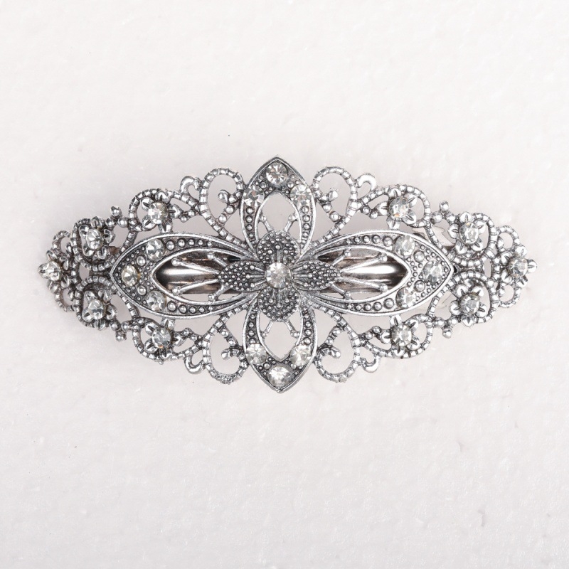 Europski i američki dodaci za kosu, ženski retro cvijet, Amazon mali svježi ukrasi za kosu s cirkonima, proljetna kopča