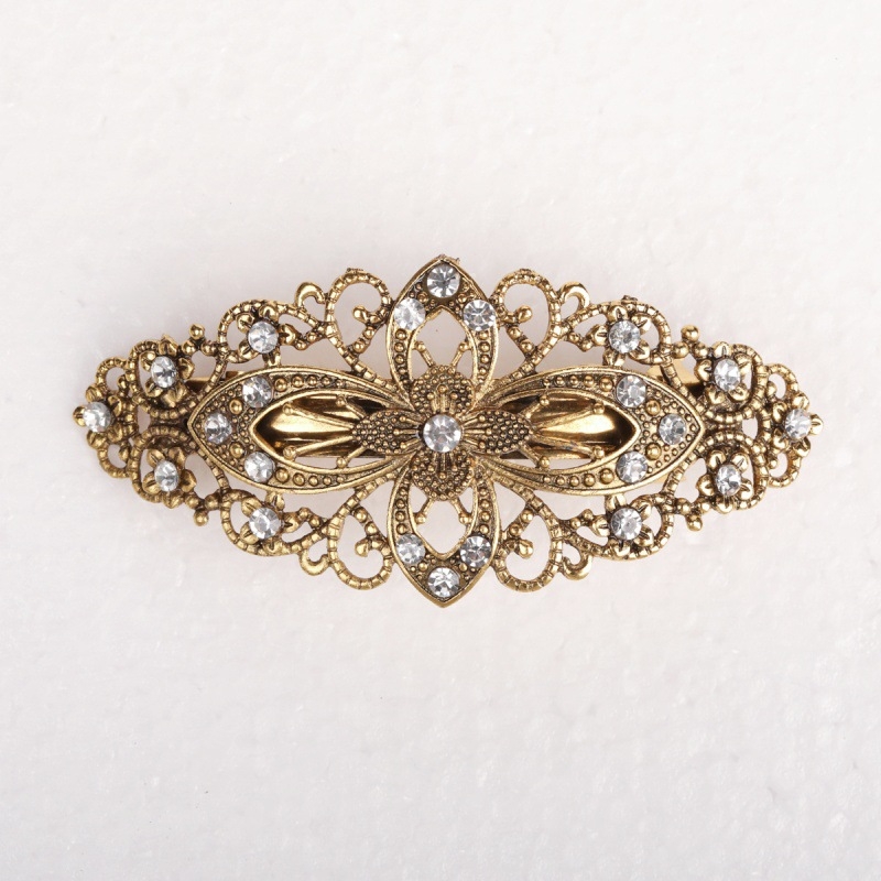 Europski i američki dodaci za kosu, ženski retro cvijet, Amazon mali svježi ukrasi za kosu s cirkonima, proljetna kopča