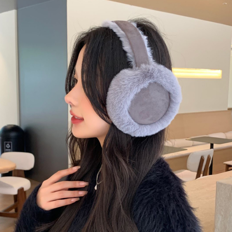 Žieminės pliušinės ausinės, moteriškos zomšos šiltos ausinės, atsparios šalčiui, neužšąlančios ausų dangteliai, ausų šildymas