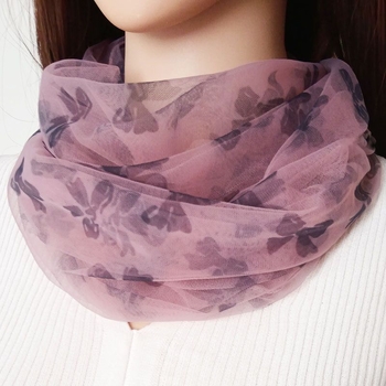 Νέο ανοιξιάτικο και καλοκαιρινό γυναικείο κασκόλ με προστασία από τον ήλιο από πλέγμα, διαθέσιμο για τις τέσσερις εποχές, λεπτό κασκόλ κάλυψης λαιμού στις αρχές της άνοιξης, ιδανικό για όλες τις εποχές