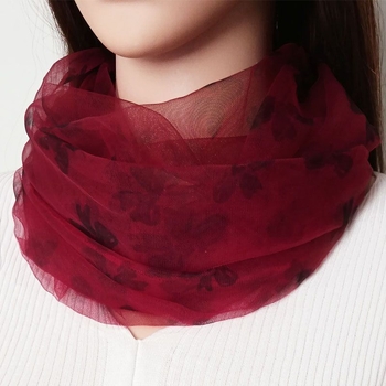 Νέο ανοιξιάτικο και καλοκαιρινό γυναικείο κασκόλ με προστασία από τον ήλιο από πλέγμα, διαθέσιμο για τις τέσσερις εποχές, λεπτό κασκόλ κάλυψης λαιμού στις αρχές της άνοιξης, ιδανικό για όλες τις εποχές