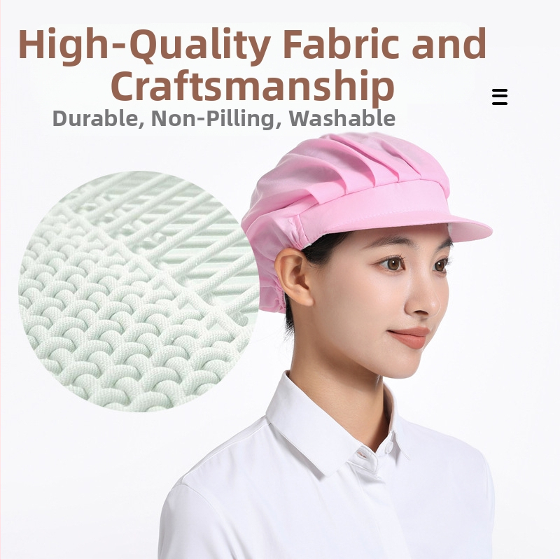 Фабрична работилница Дишаща работна шапка Кетъринг Кухненска шапка за готвач Сервитьор Хигиенична храна Мъжка и дамска шапка за печене Прахозащитна шапка