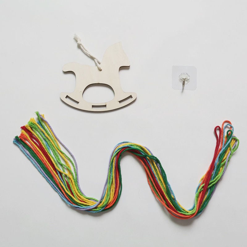 Depozitare nouă agrafe de păr din frânghie troiană din bumbac, stil nordic, cu suport de afișare pentru accesorii de păr pentru copii, pandantiv decorativ pentru camera copiilor, en-gros