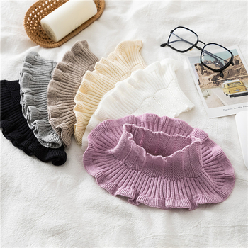 Γκέτα Λαιμού για Γυναικεία Χειμώνα 2025 Γκέτα Λαιμού Φθινόπωρο και Χειμώνας Μύκητες Ανθεκτικό στο Κρύο Ζεστό Μάλλινο Κασκόλ Λαιμού Ψεύτικο Κολάρο Κορεάτικο Στυλ Πλεκτό Νέο Στυλ