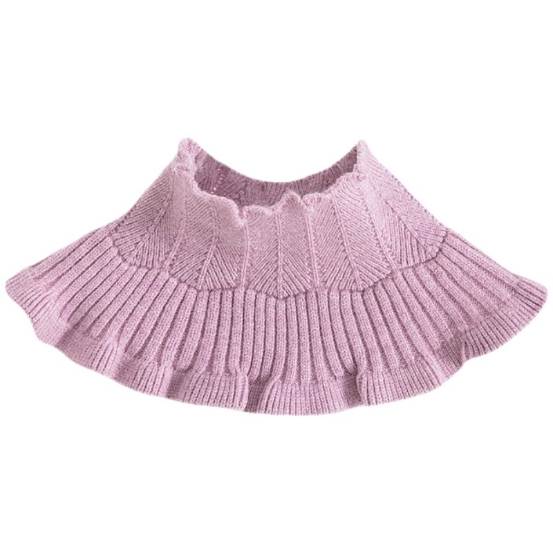 Ženski šal za vrat, zima 2025., jesenski i zimski, otporan na gljivice, topli vuneni šal za vrat, lažni ovratnik, pleteni u korejskom stilu, novi stil