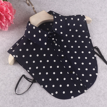 Φθινόπωρο και Χειμώνας New Wave Dot Πουκάμισο με Ψεύτικο Κολάρο, Γυναικείο Μοντέρνο Πουλόβερ με Ψεύτικο Κολάρο, Διακοσμητικό Κολάρο