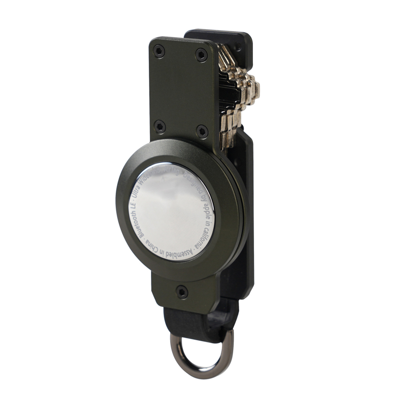 Tarpvalstybinis „AirTag“ metalinis raktų pakabukas, aliuminio lydinio, apsaugantis nuo pametimo, daugiafunkcis anglies pluošto raktų dangtelis