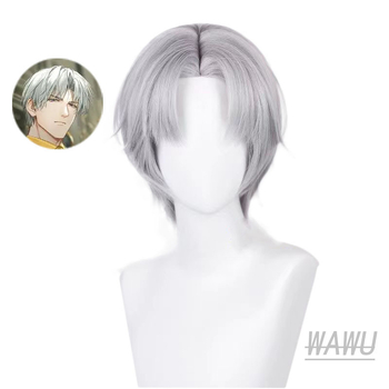 Tawuya Love of Light and Night Charlie Sue Chuu cosplay аниме перука сребристосива средна пътека скалп отгоре