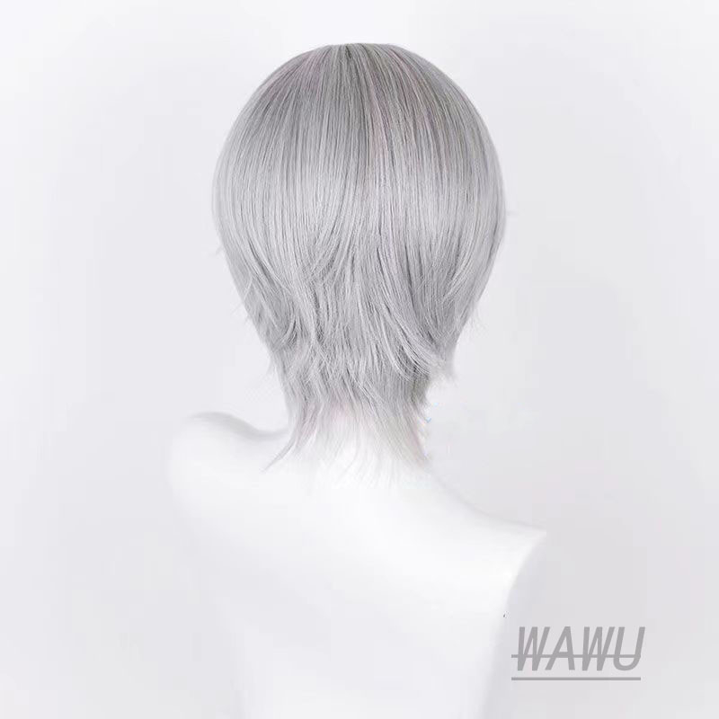 Tawuya Love of Light and Night Charlie Sue Chuu cosplay аниме перука сребристосива средна пътека скалп отгоре